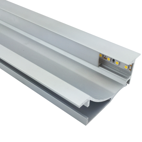 Aluminum LED Channel For Skirting Trim For 12mm White LED Strip Lights